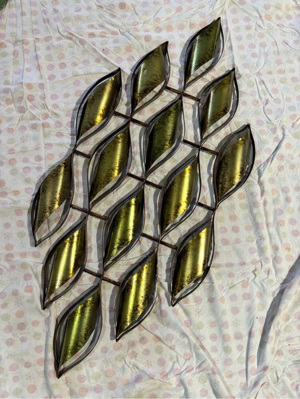 Gold & Black Leaf Wall Decor